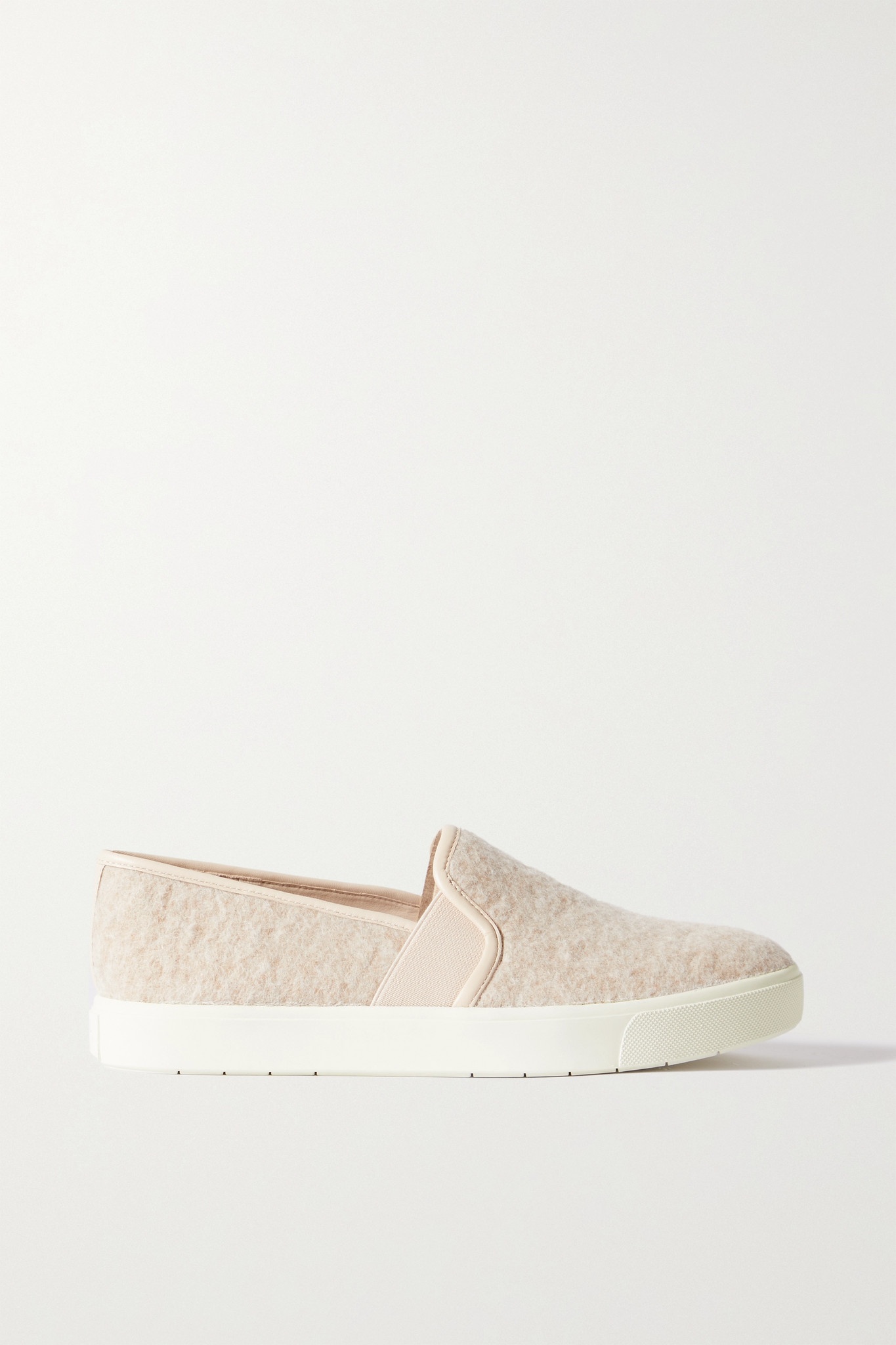 Blair 5 leather-trimmed wool slip-on sneakers - 1