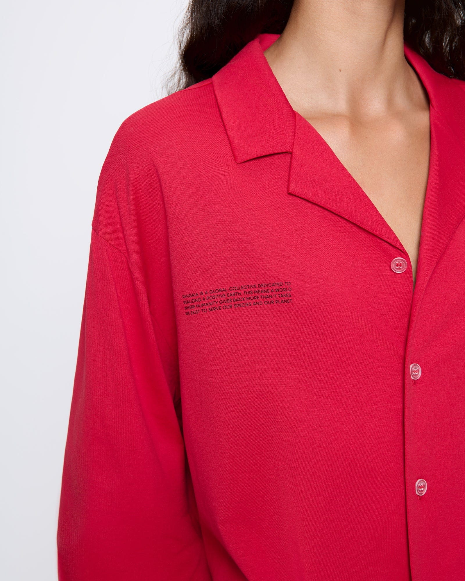 Womens 365 Lightweight Long Pyjama Set  - Goji Red - 4