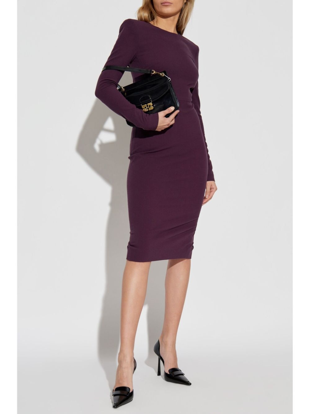 long-sleeve T-shirt dress - 2