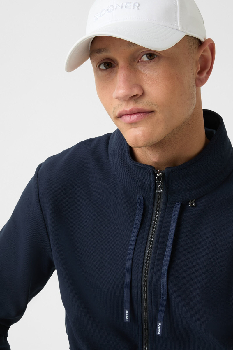 Edward jersey jacket in Navy blue 4