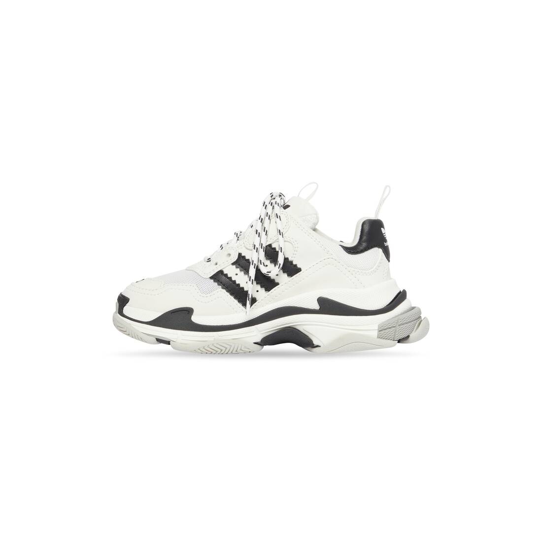 Women's Balenciaga / Adidas Triple S Sneaker in White - 4
