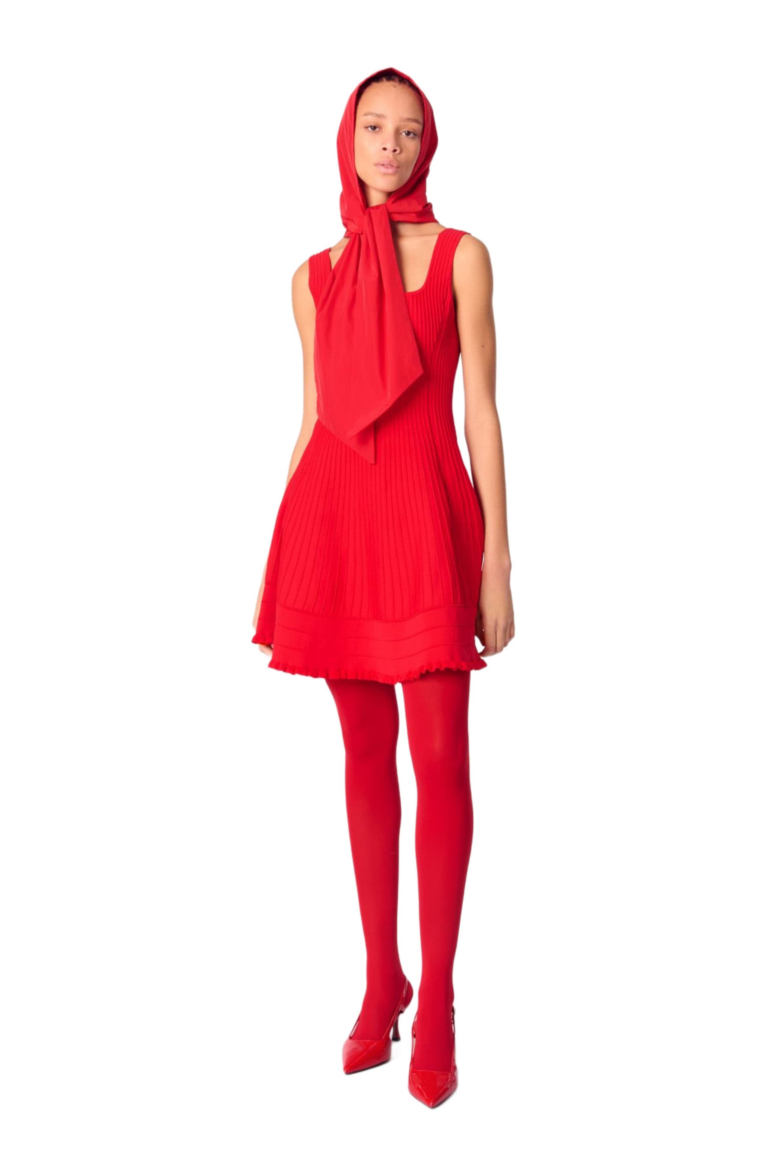 maje Short knit dress in Red at Nordstrom - 1
