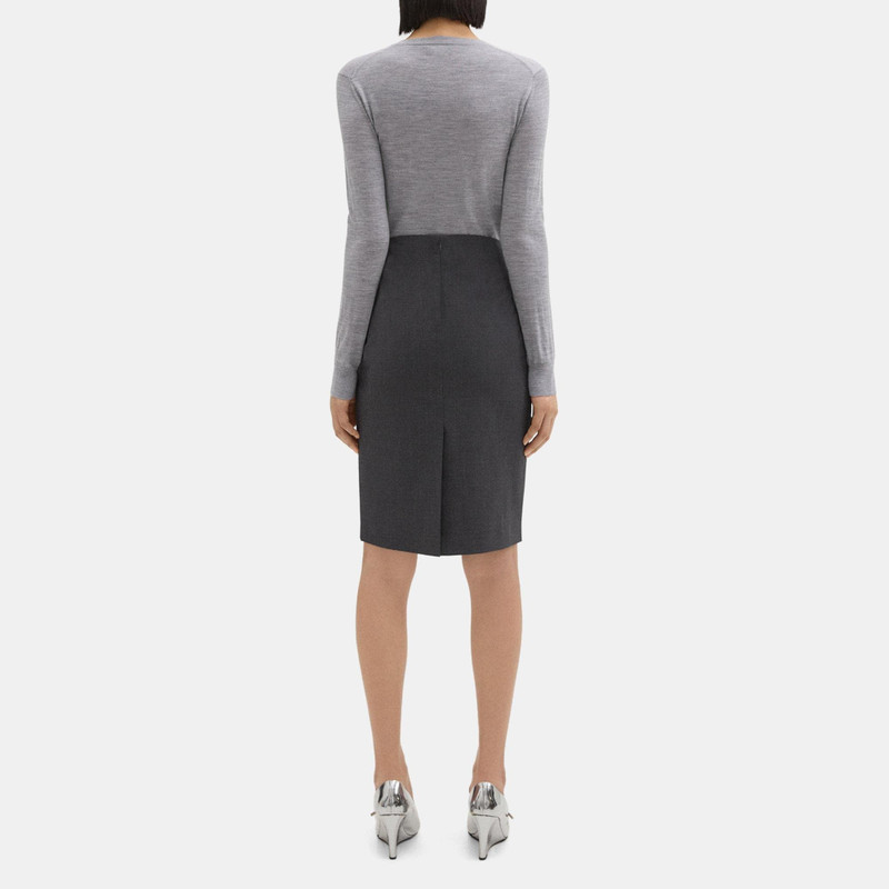 Theory Pencil Skirt in Stretch Wool outlook