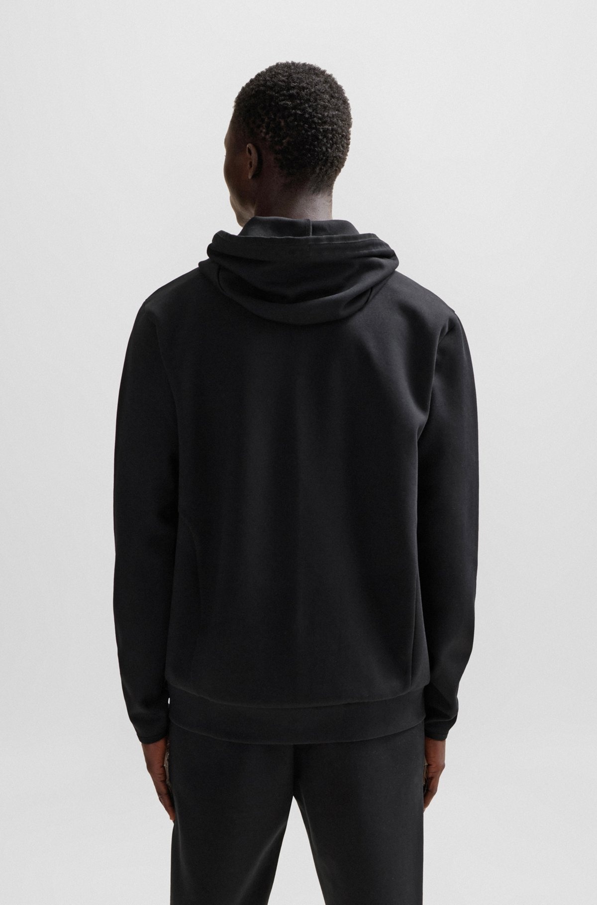COTTON-BLEND ZIP-UP HOODIE WITH HD LOGO PRINT - 5