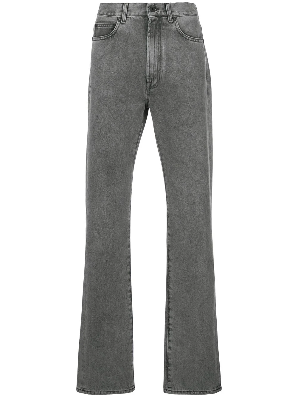 faded straight jeans - 1
