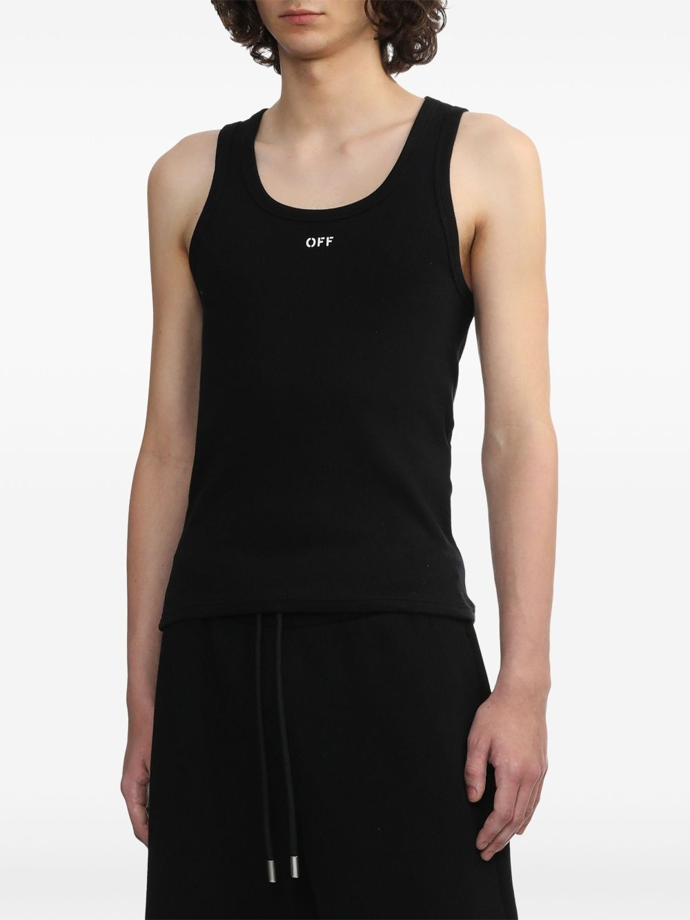 logo-print tank top - 3