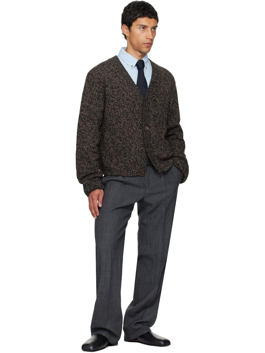 Navy Pinstripe Tie - 3