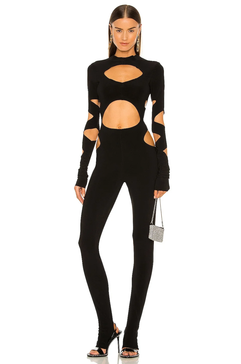 Long Sleeve Aztec Catsuit - 1