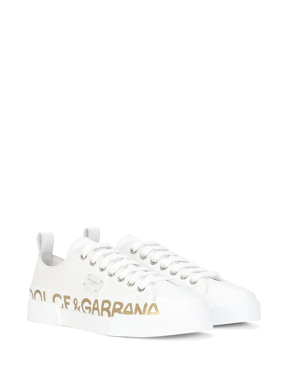 logo-print low-top sneakers - 2