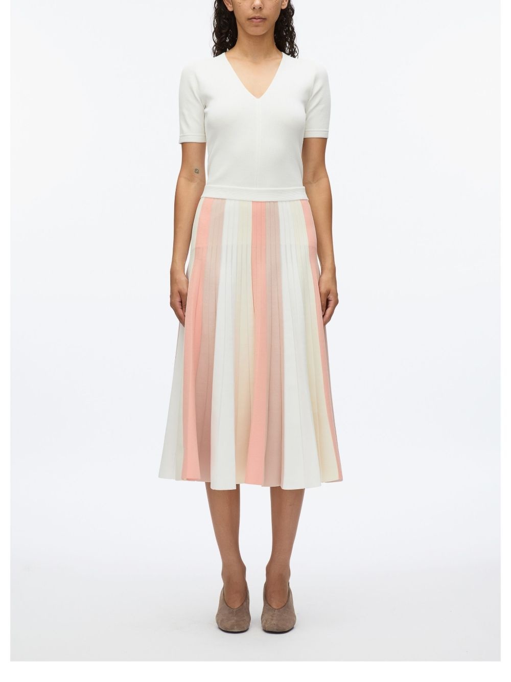 striped midi skirt - 3