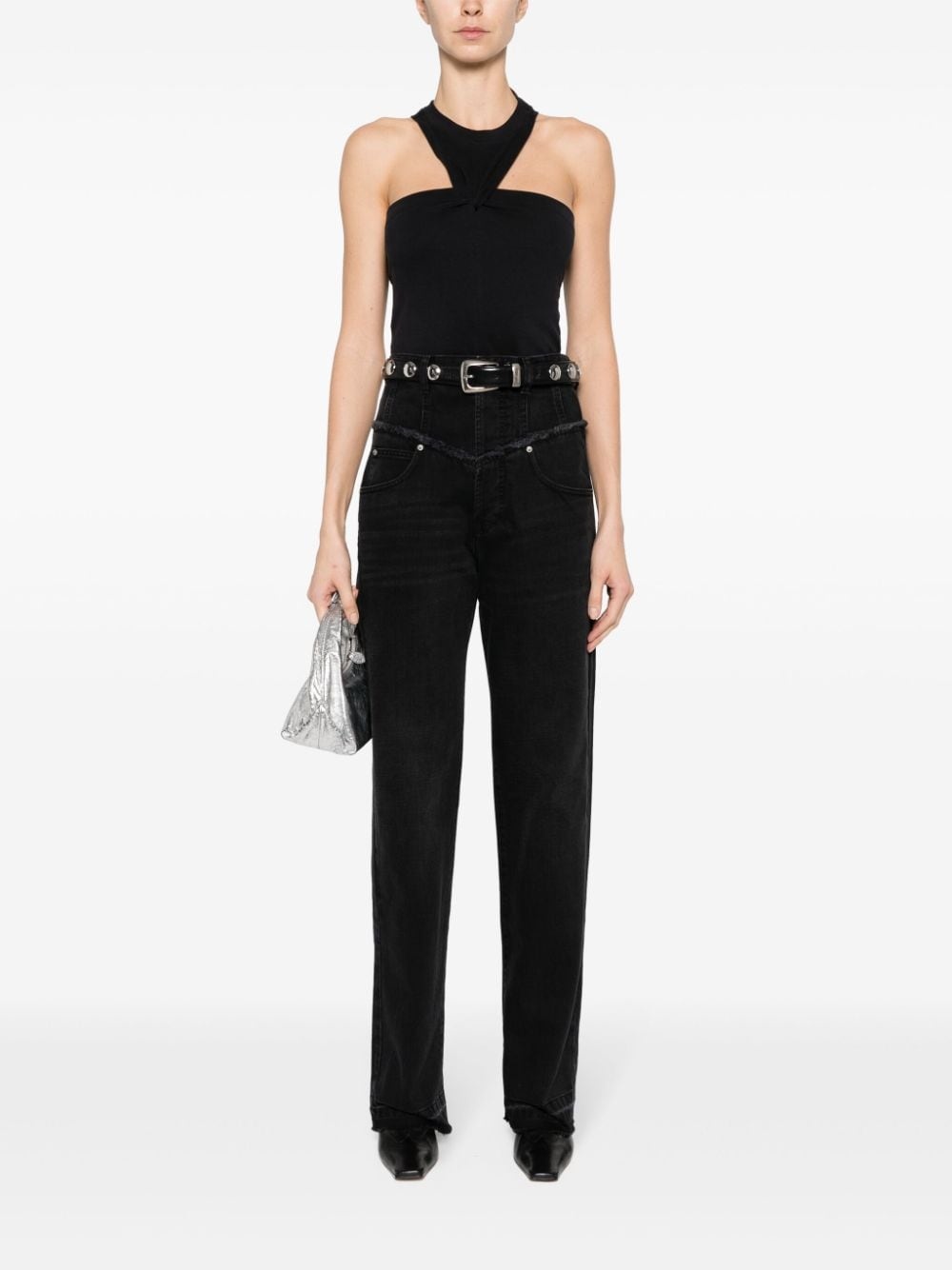 Noemie mid-rise straight-leg jeans - 2