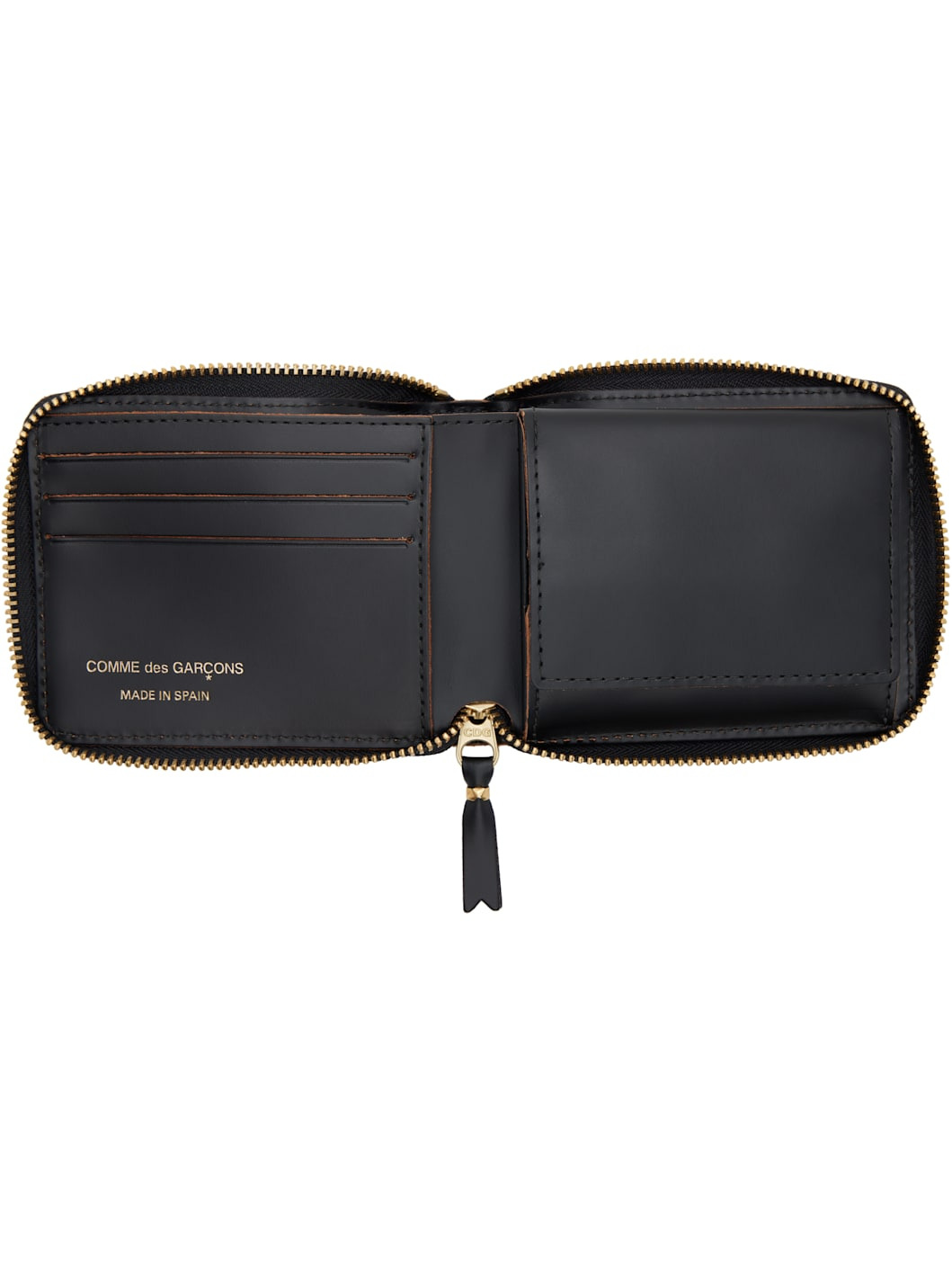 Black Triple Stitch Wallet - 3