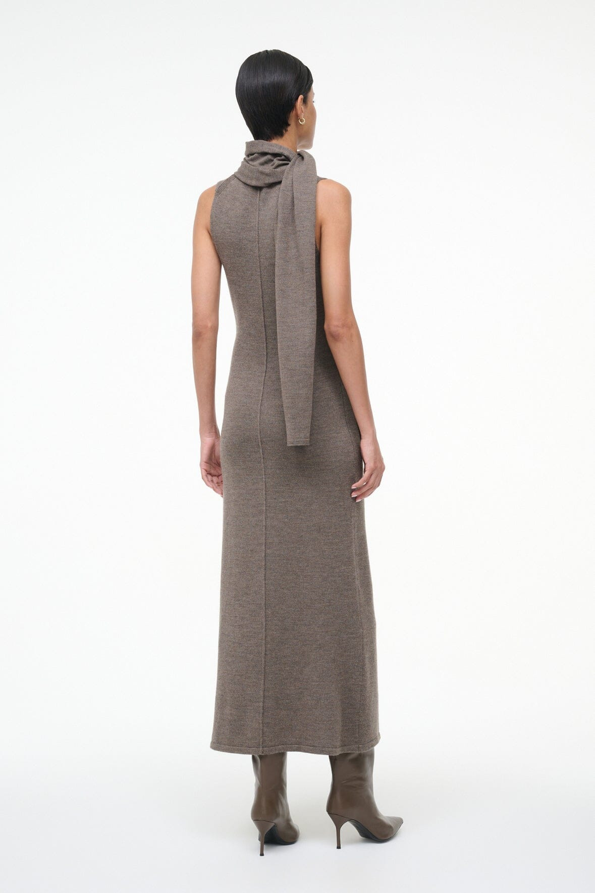 STAUD CANAL MIDI DRESS TRUFFLE - 8