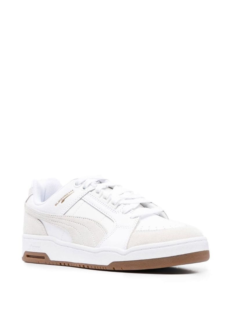 panelled low-top sneakers - 2