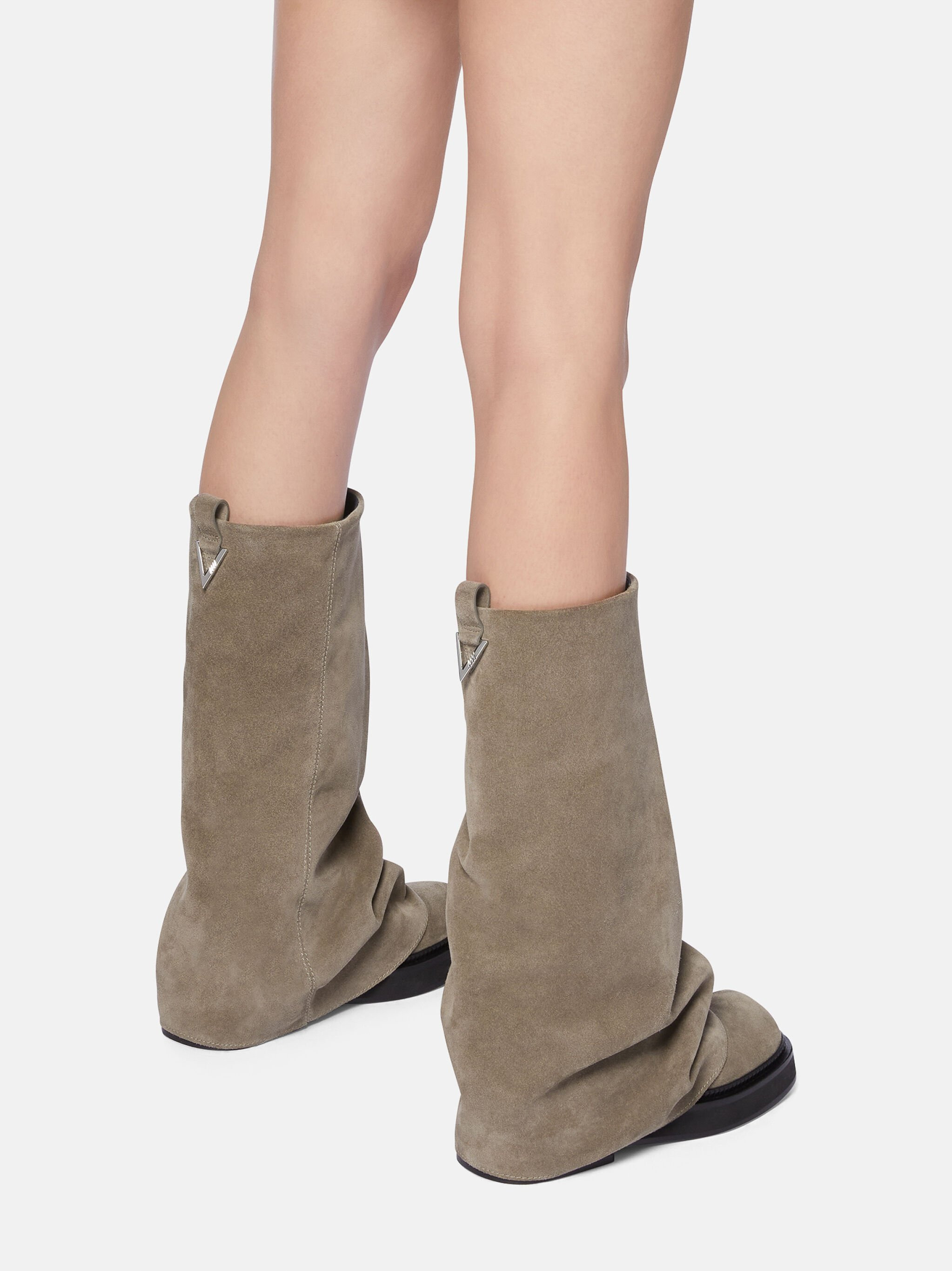 ''ROBIN'' TAUPE COMBAT BOOT - 4