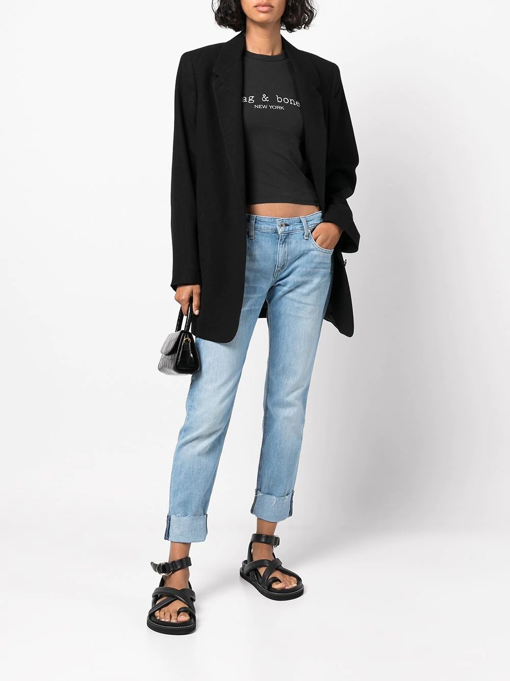 slim-cut denim jeans - 2