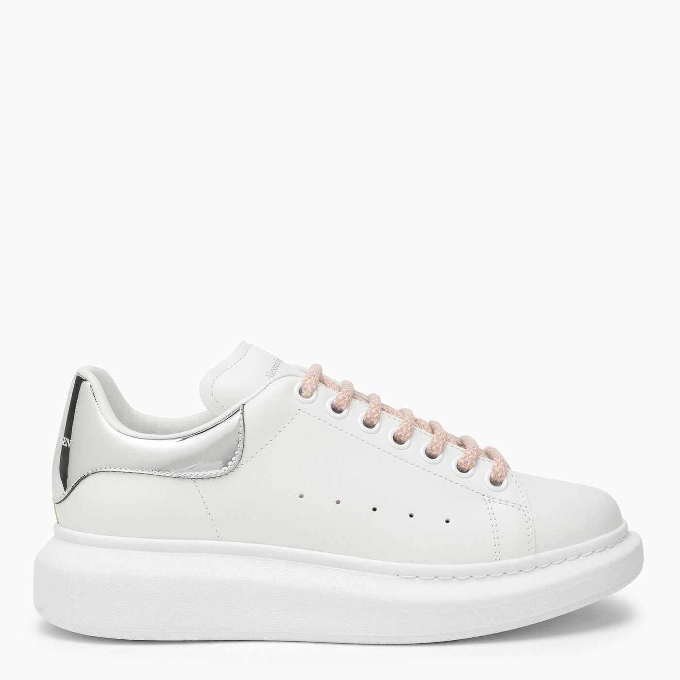 Alexander Mc Queen White And Silver Oversized Sneakers - 1