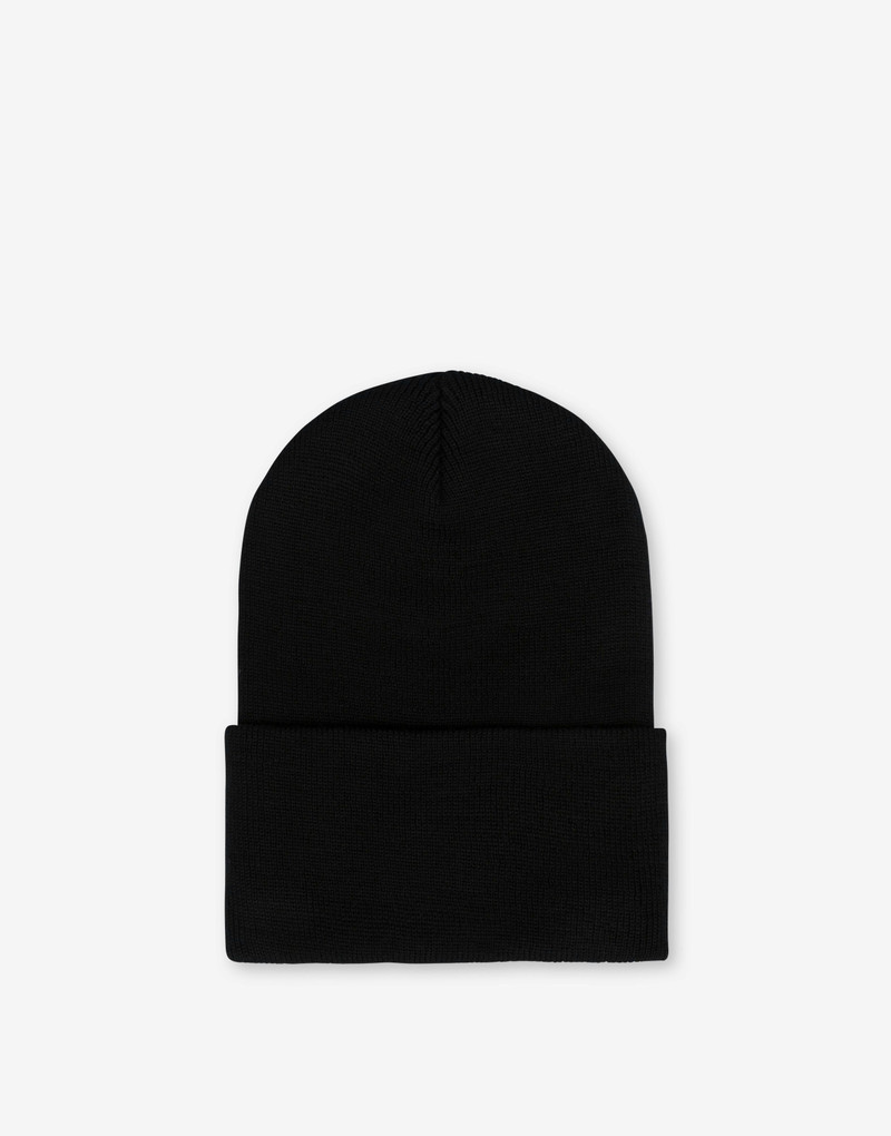 Moschino WOOL MIX HAT LOGO PATCH outlook