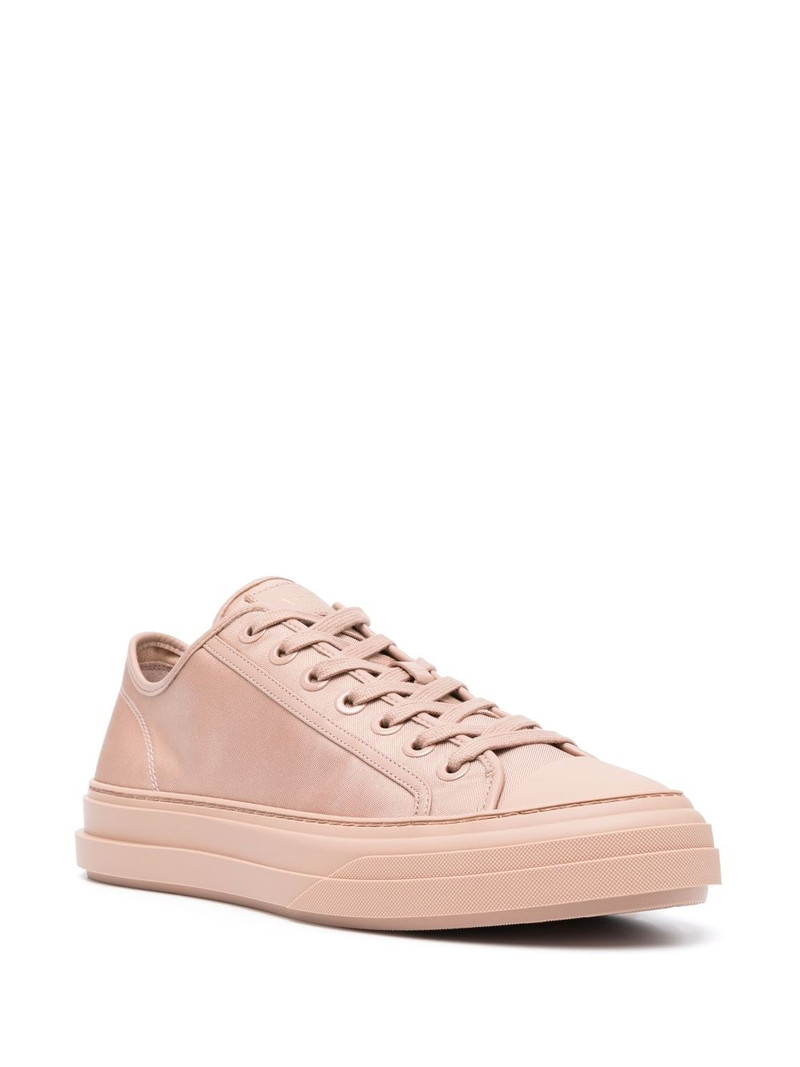 Valentino logo-patch lace-up sneakers outlook