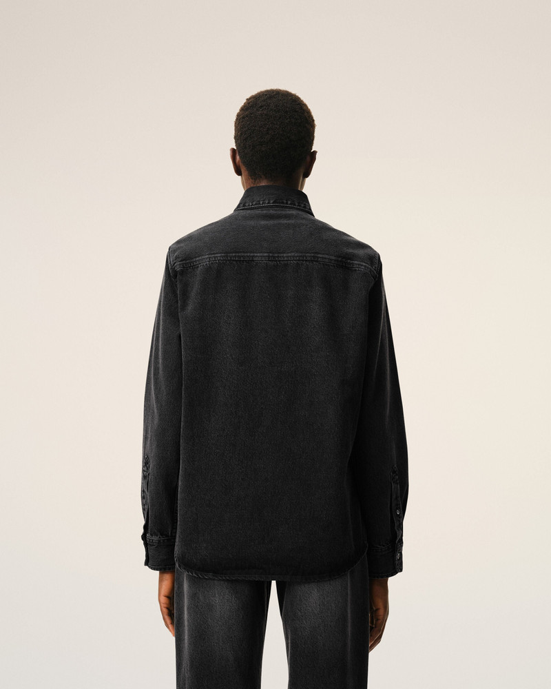 BLACK DENIM COTTON AMI DE COEUR SHIRT 5