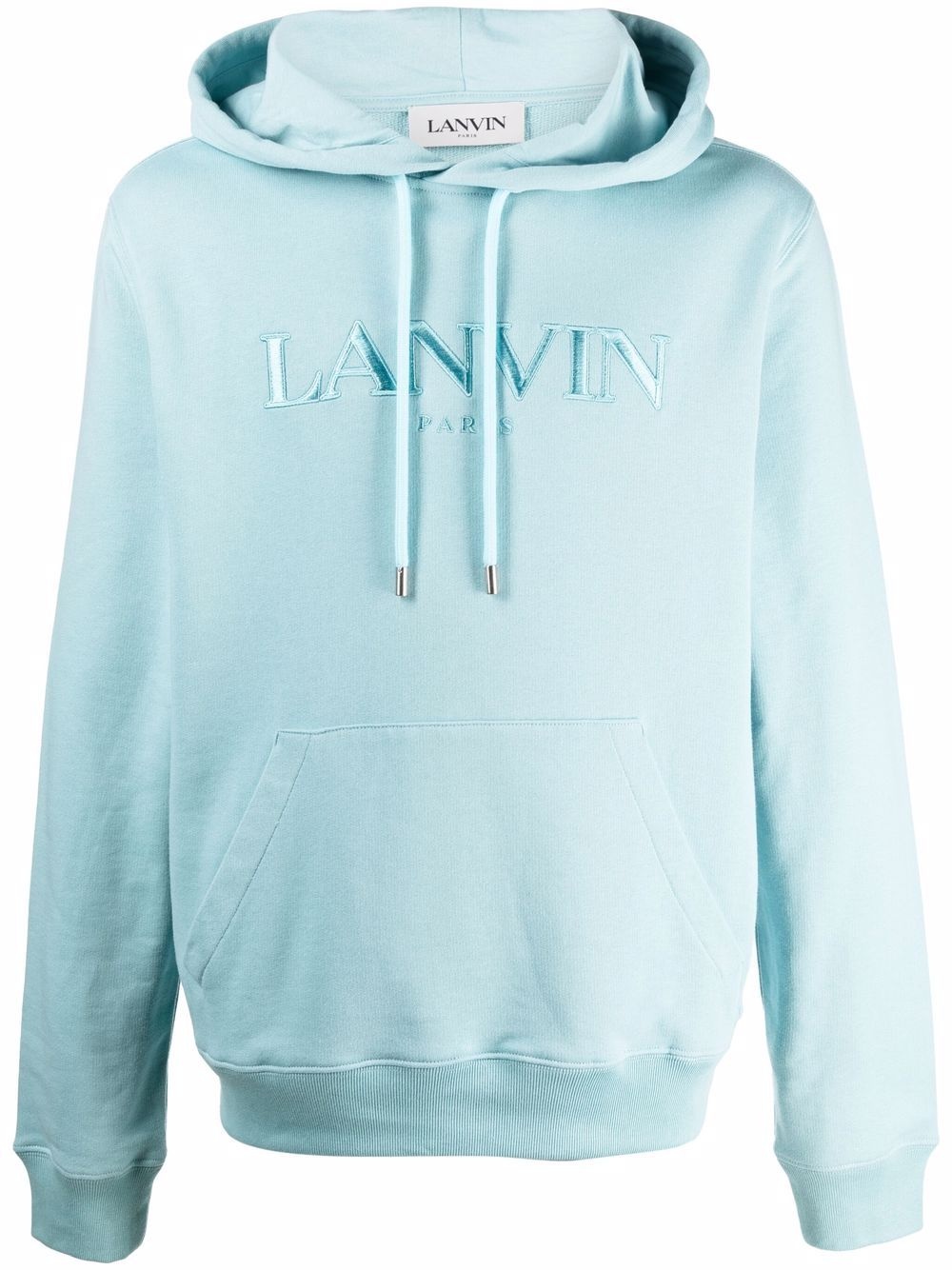 logo-embroidered hoodie - 1