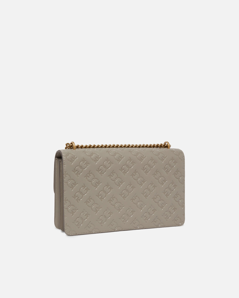 PINKO LOVE BAG LEATHER CROSSBODY BAG WITH LOGO outlook