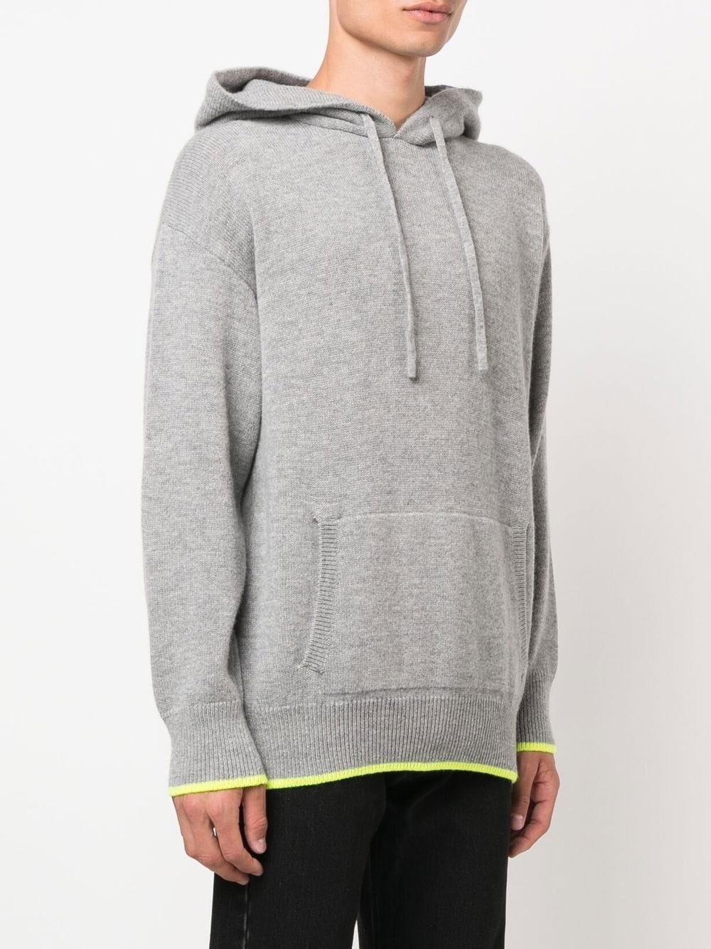 knit drawstring hoodie - 3