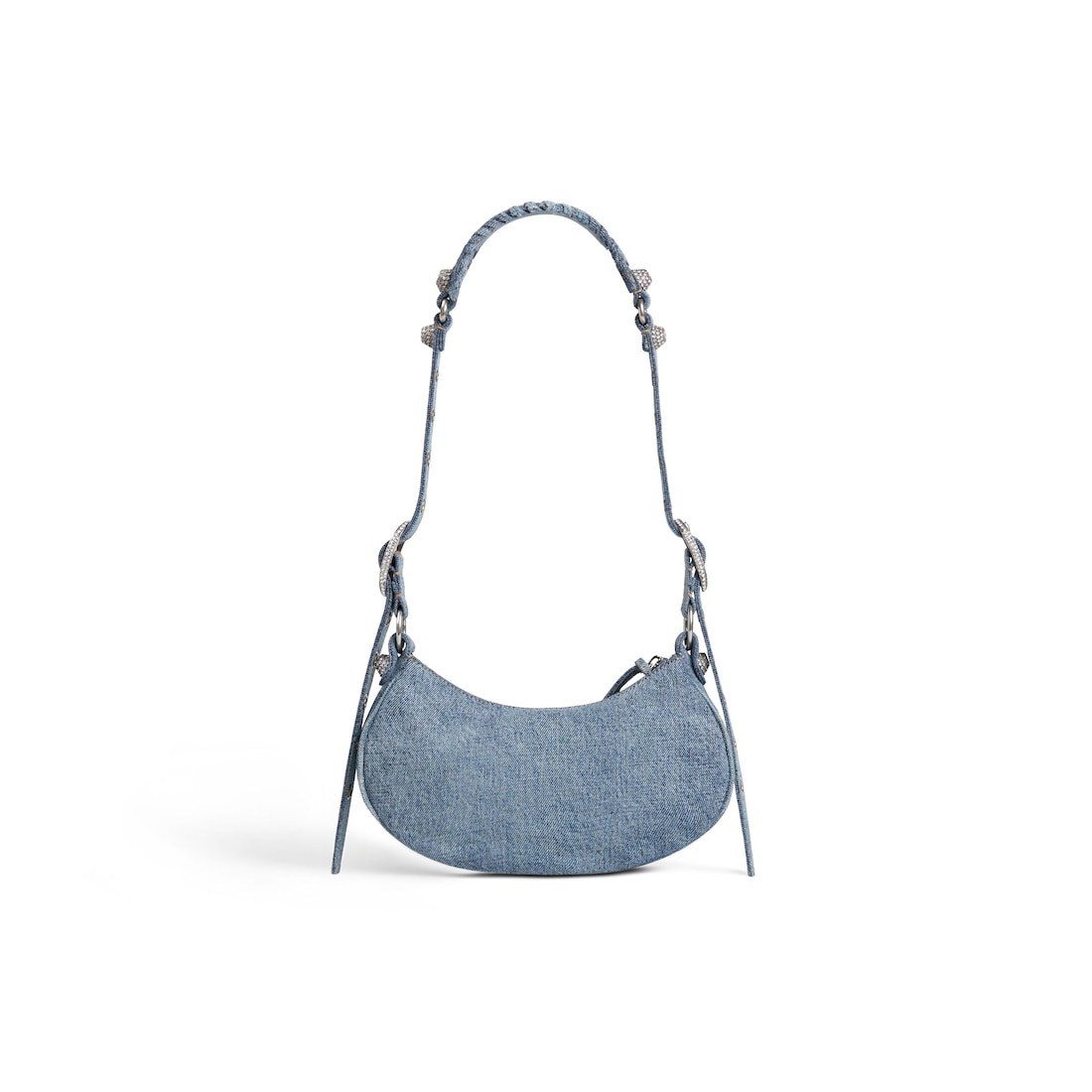 Women's Le Cagole Xs Shoulder Bag In Denim in Blue - 3
