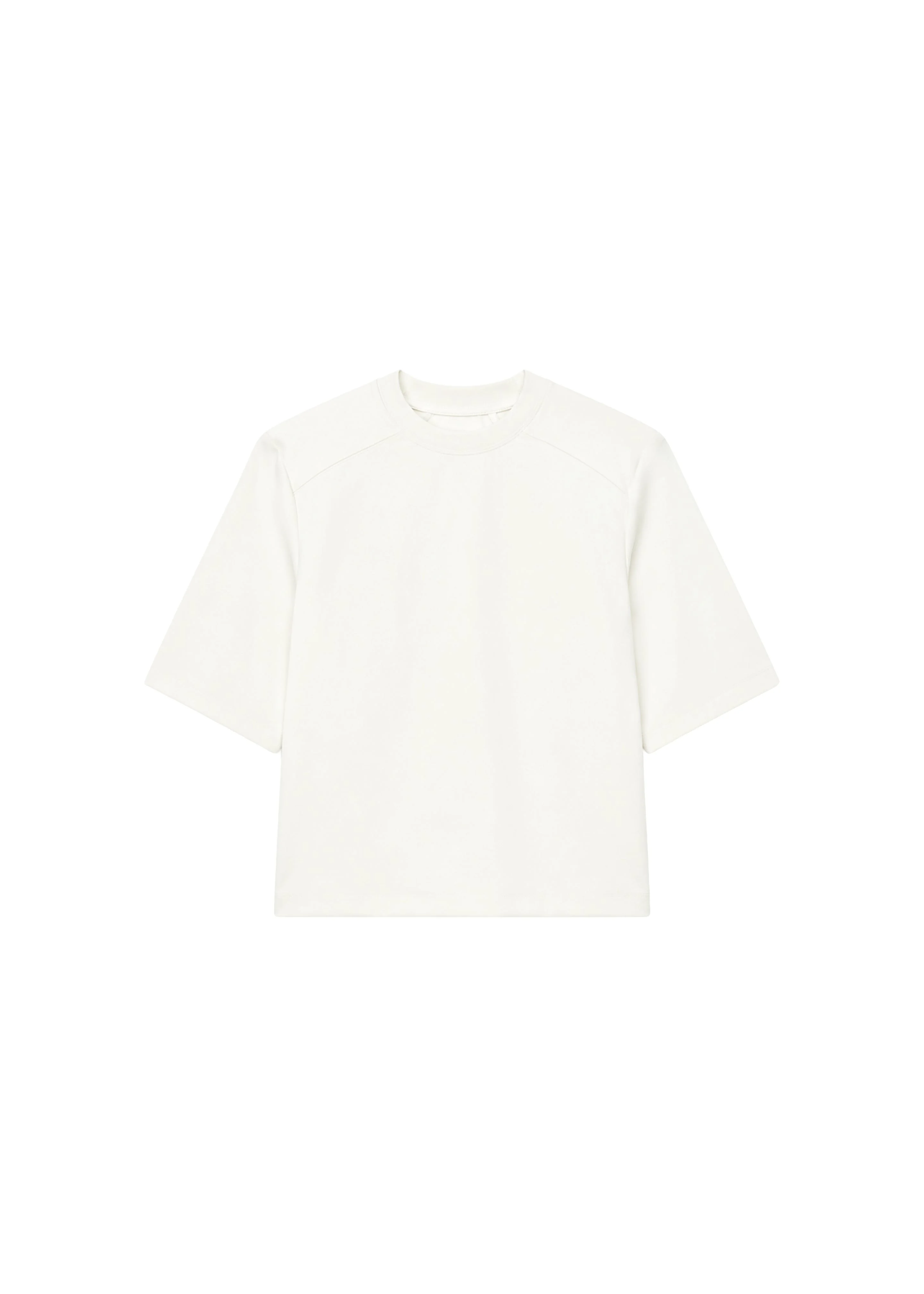 Alwen Neoprene Padded T-Shirt - Off White - 1