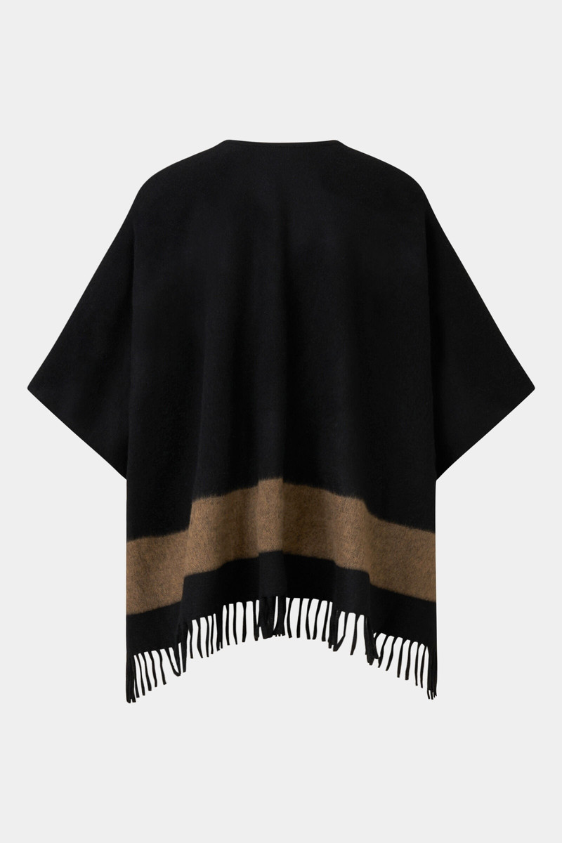 Nancie poncho in Black 6