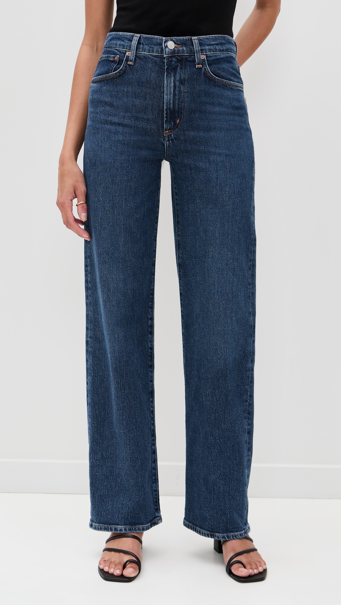 Harper Jeans Mid Rise Relaxed Straight Jeans - 6