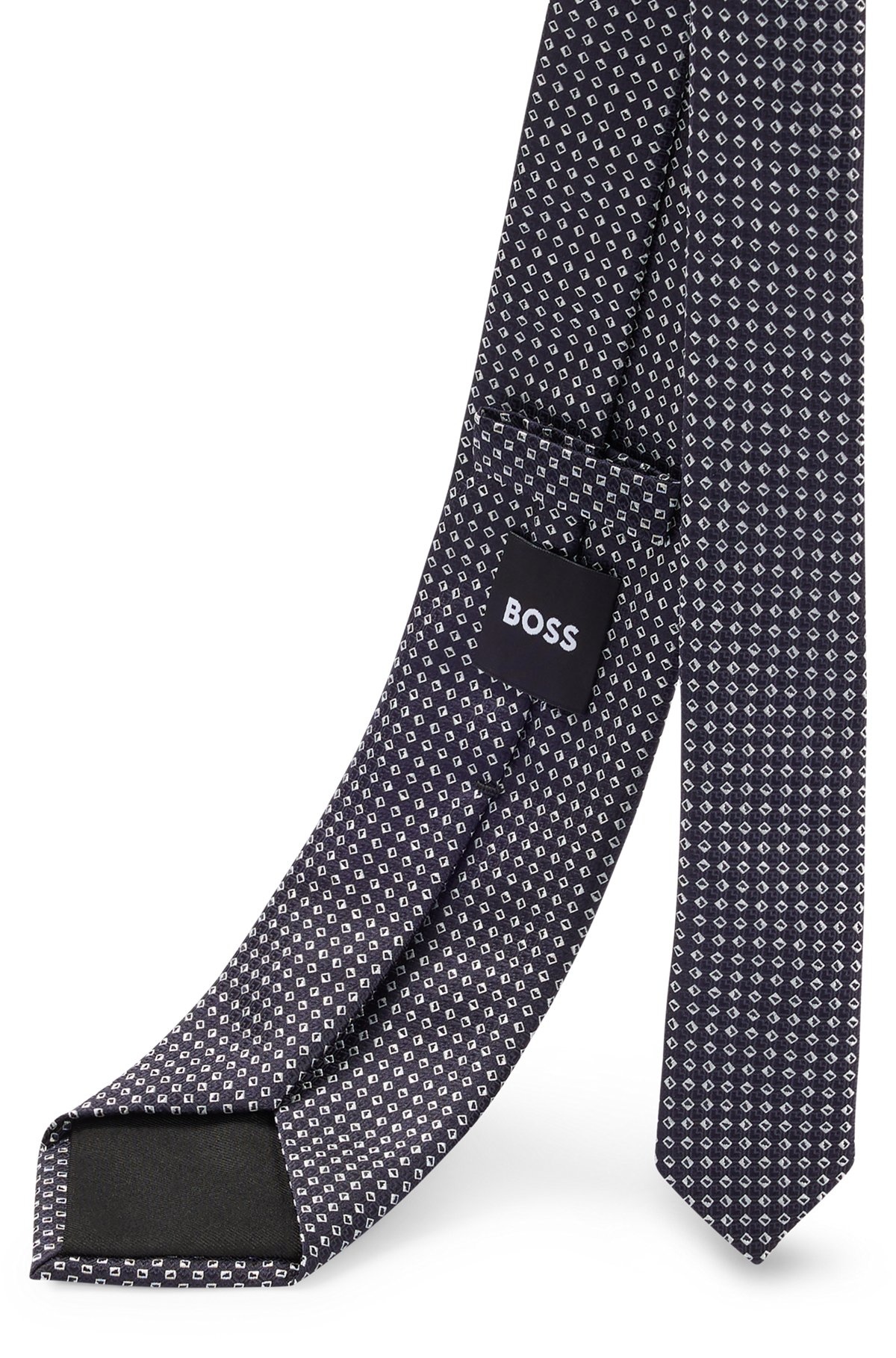 SILK-JACQUARD TIE WITH MICRO PATTERN - 5