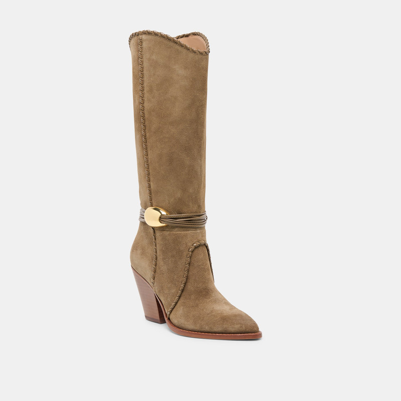 JODY BOOTS OLIVE SUEDE 3