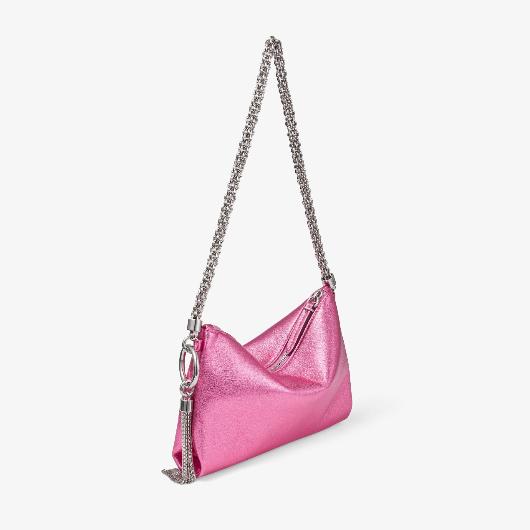 Callie Mini
Candy Pink Metallic Nappa Leather Mini Clutch Bag - 7
