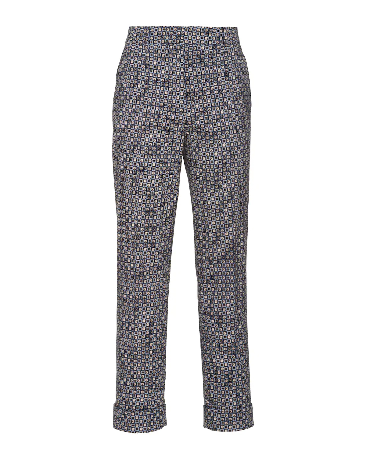 Stretch wool gabardine trousers - 1