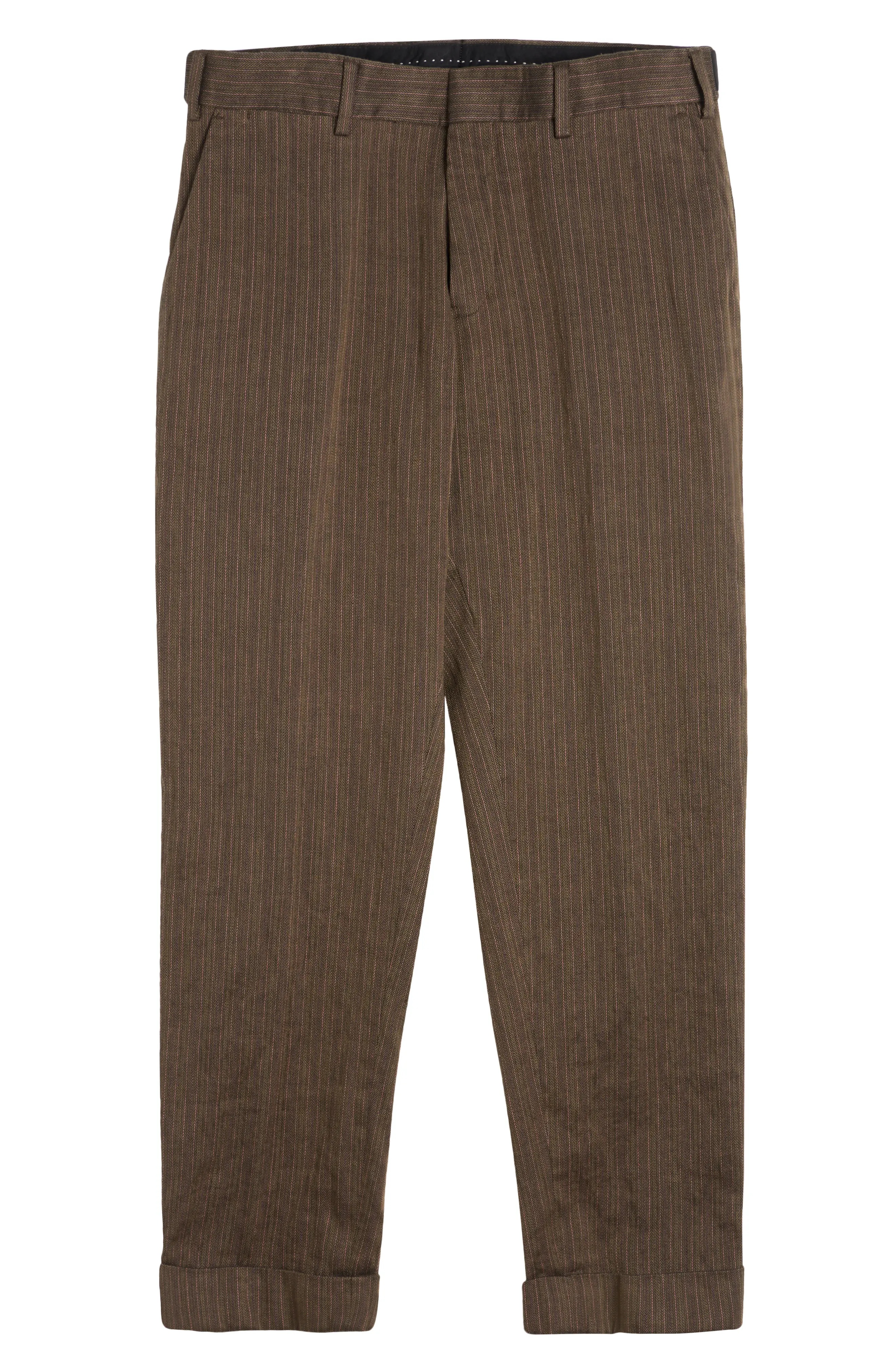 Philip Herringbone Cuffed Pants - 5