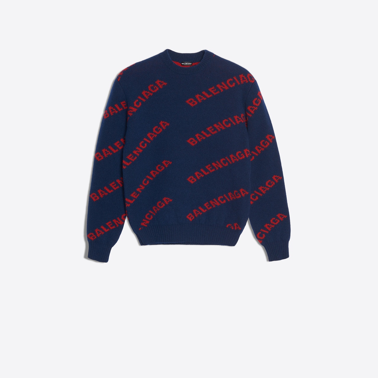 Jacquard Logo Crewneck - 1