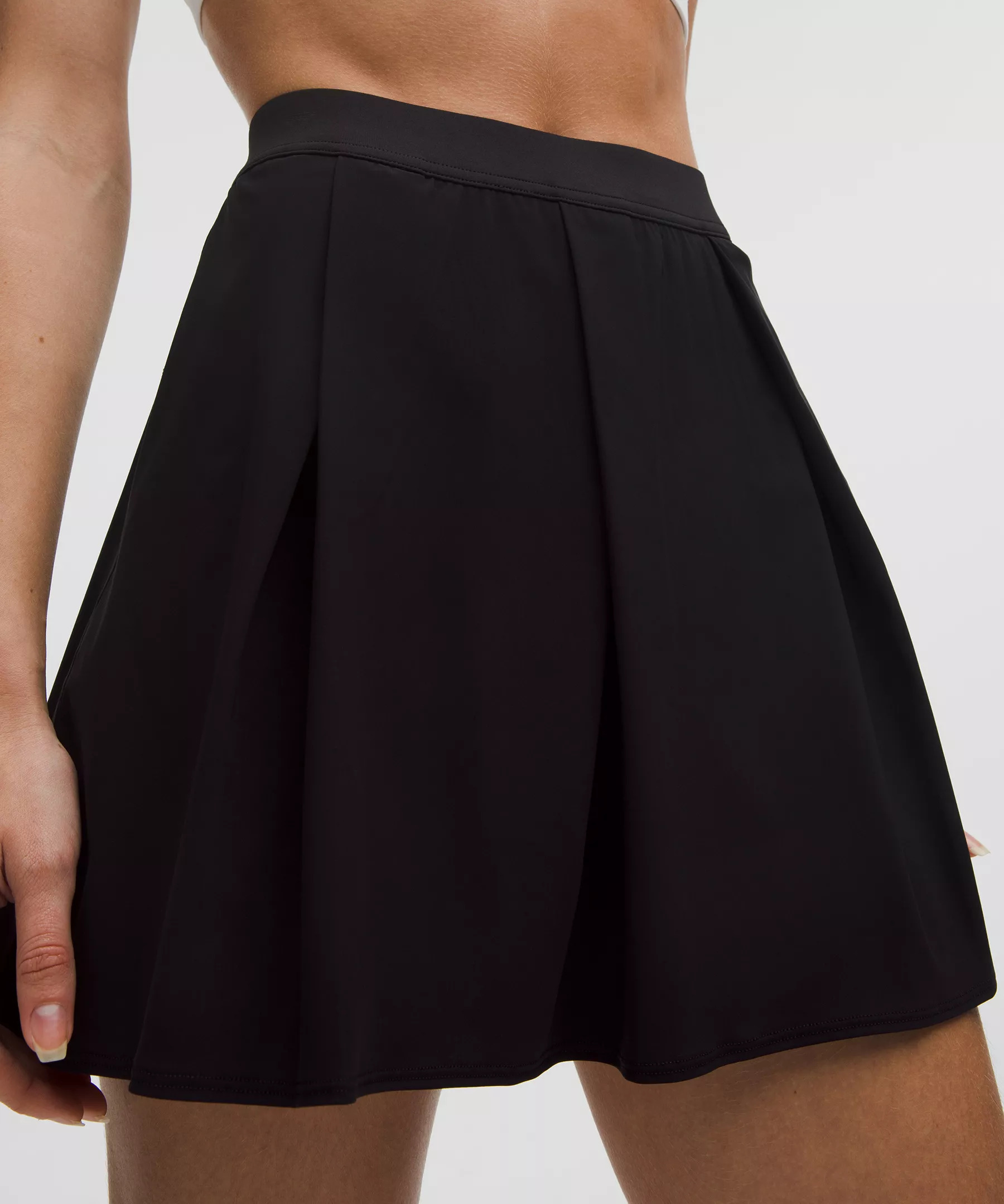 Angled-Pleat High-Rise Tennis Skirt - 7