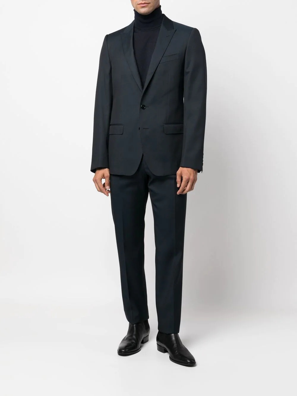 slim-cut two-piece suit - 2