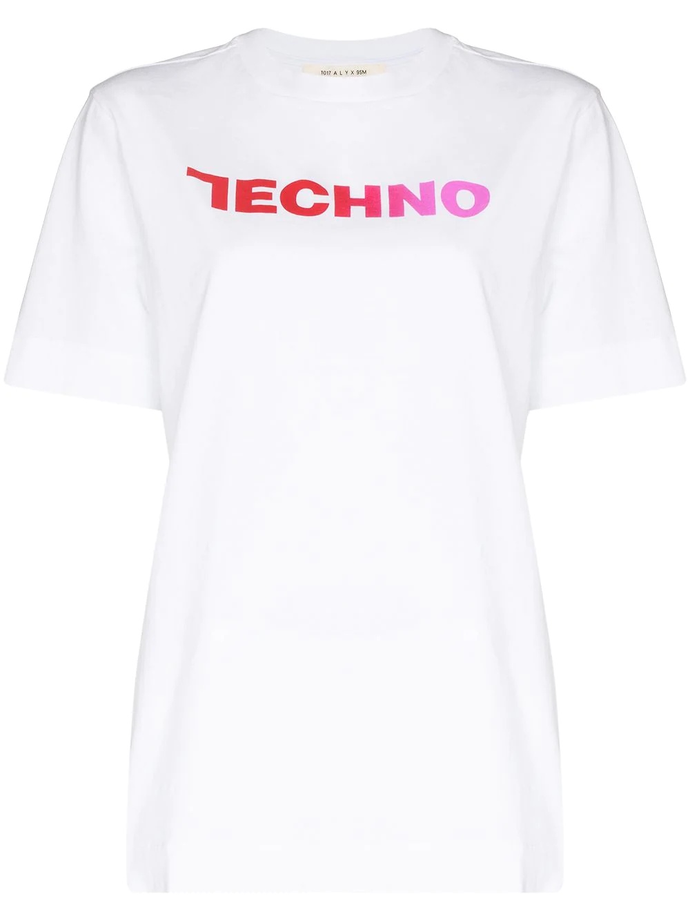 Techno-print T-shirt - 1