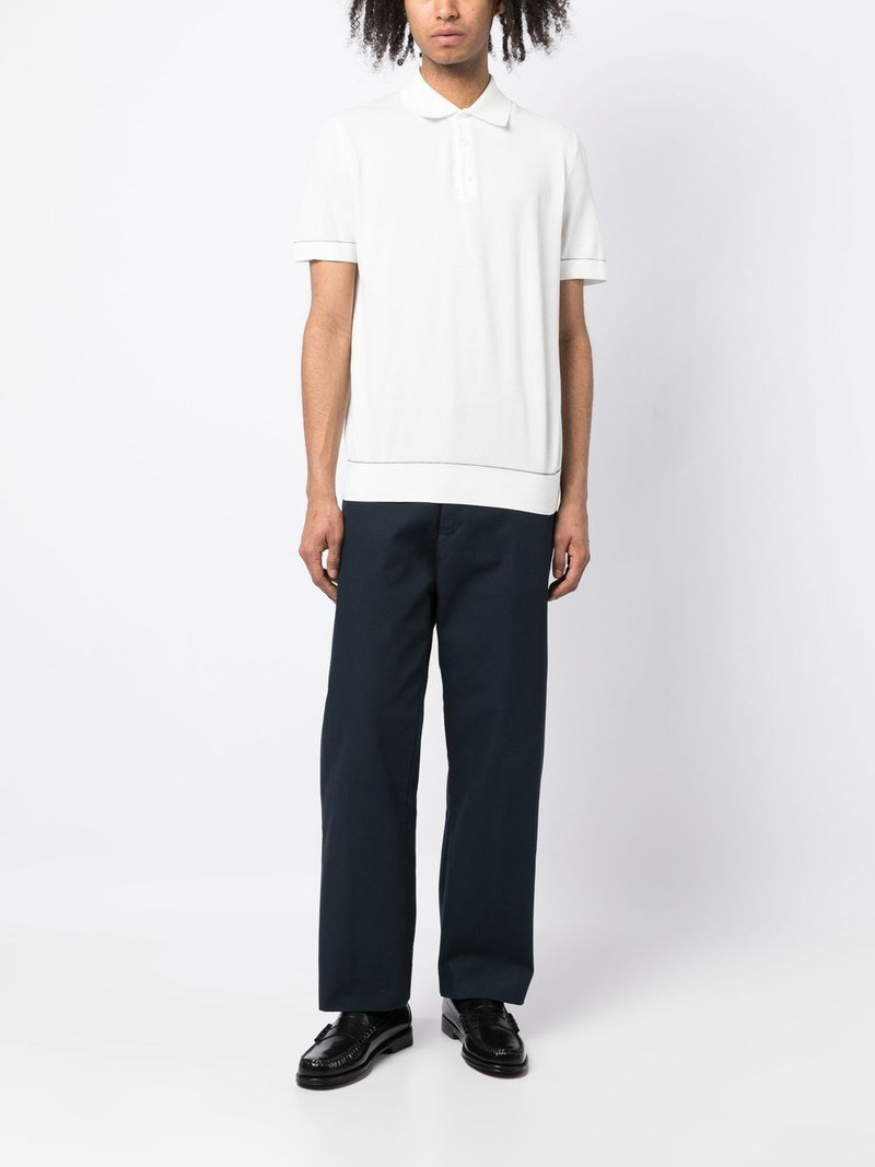 Brioni Cashmere and cotton blend polo shirt outlook