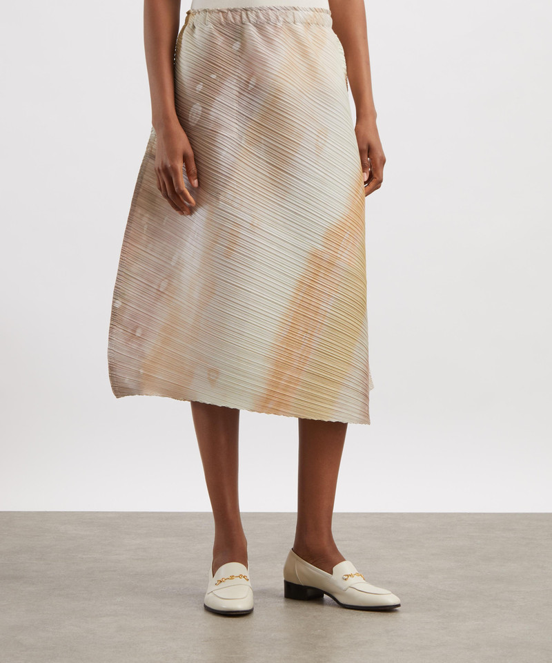 Pleats Please Issey Miyake SEA BUBBLE Pleated Midi Skirt outlook