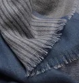 Fringed Striped Cashmere Scarf - 8