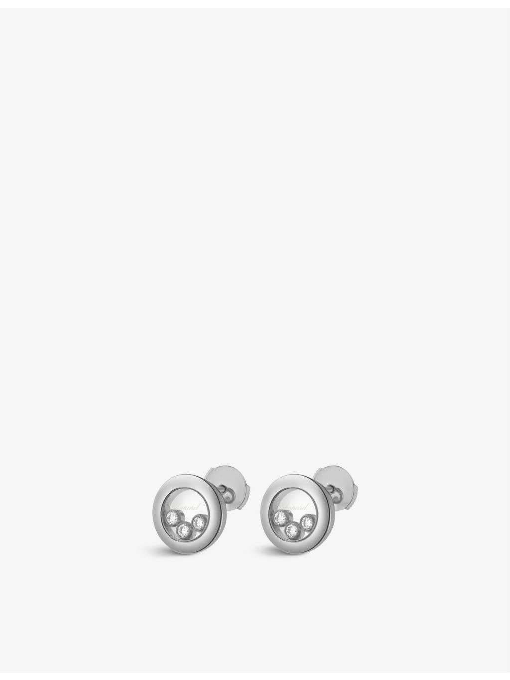 Happy Diamonds 18ct white-gold and 0.30ct diamond earrings - 2