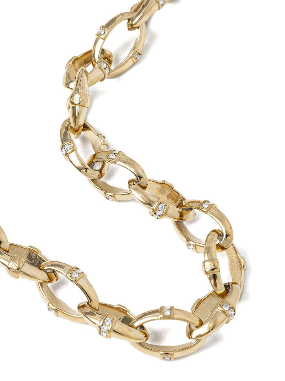 crystal-embellished chain necklace - 2