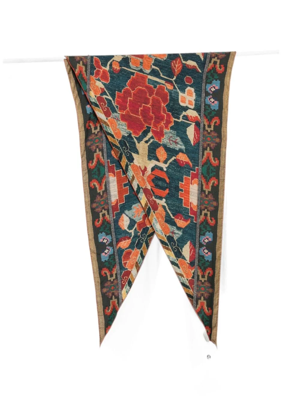 Printed silk scarf - 1