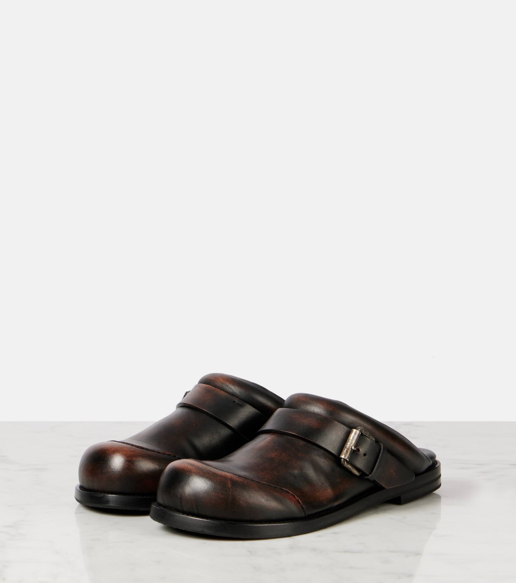 Leather mules - 4