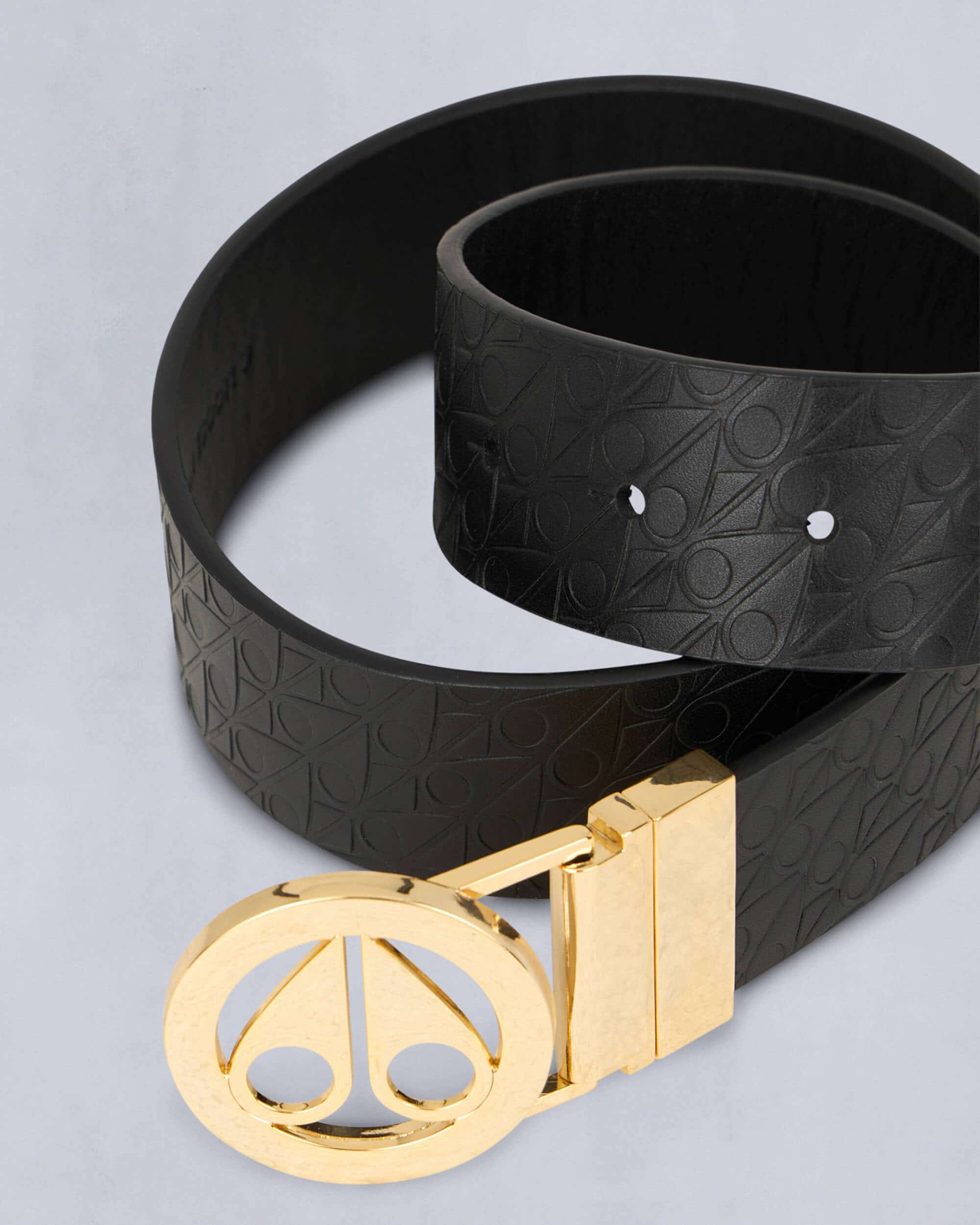 CIRCULAR GOLD LOGO ICON BELT - 3