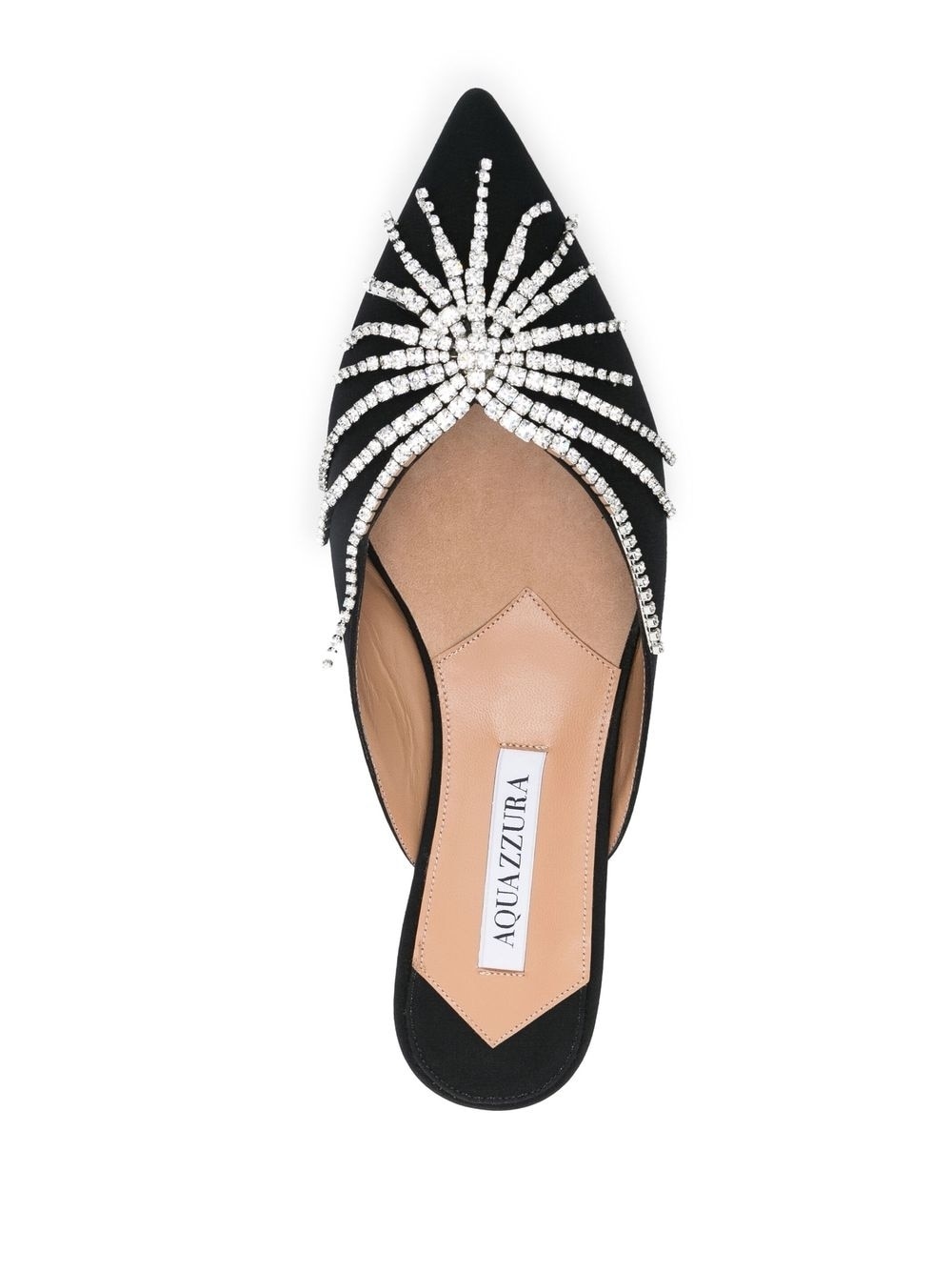 Sunshine crystal-embellished flat mules - 4
