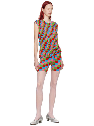 Comme Des Garçons Multicolor Intarsia Shorts outlook